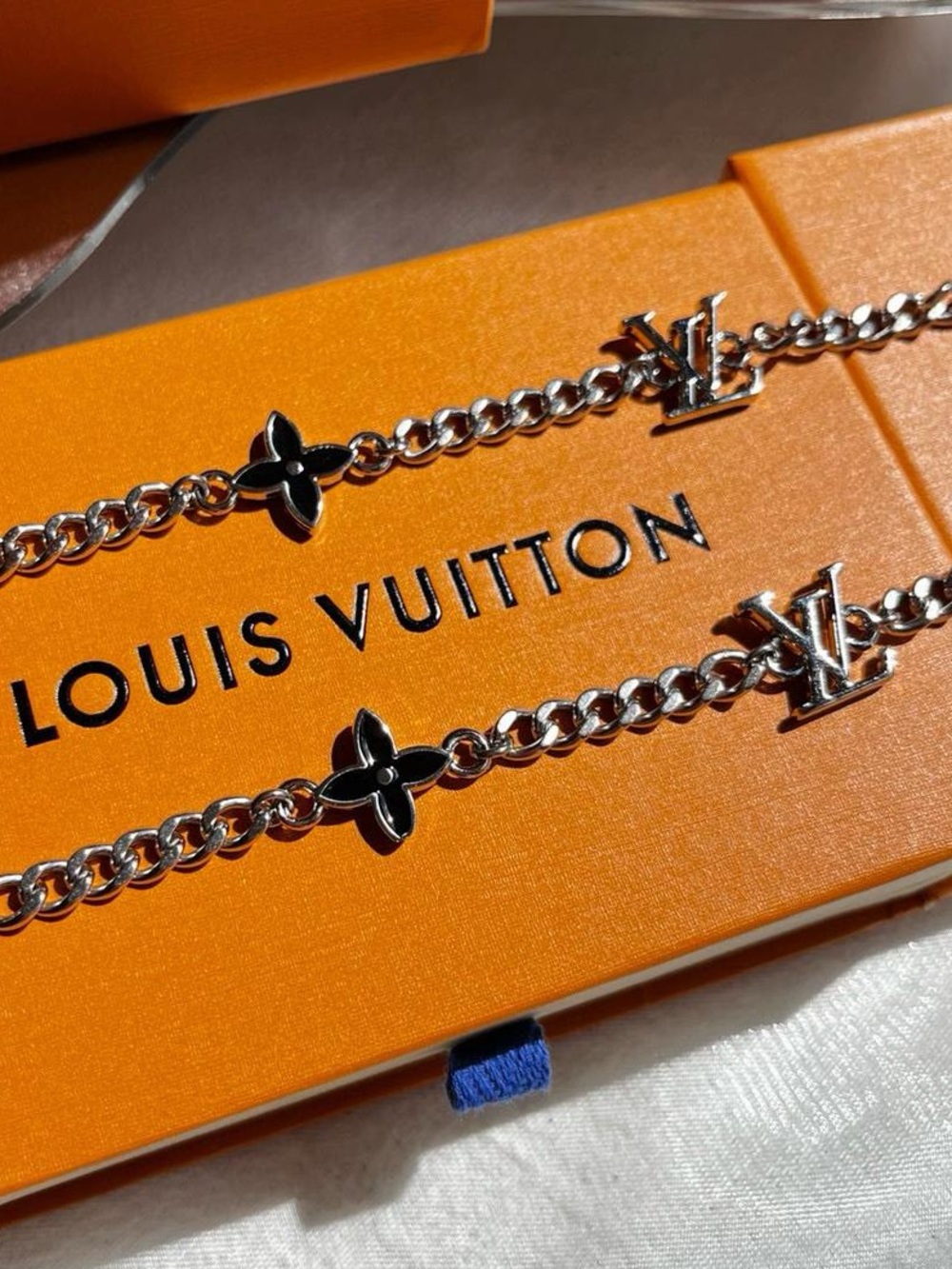 Sterling Silver Star Link Bracelet - Silver
